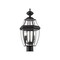 Z-Lite Westover 2 Light Outdoor Post Mount Fixture, Black & Clear Beveled 580PHM-BK - alternate 1